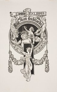 Ex libris de Joan Subirachs